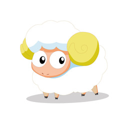 Illustration of cute sheep