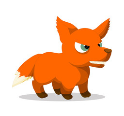 Illustration of cute wolf