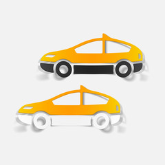 realistic design element: taxi