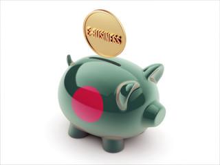 Bangladesh E-Business Concept Piggy Concept