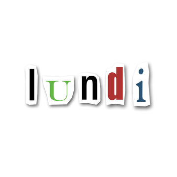 mots cr&eacute;atifs -  Lundi