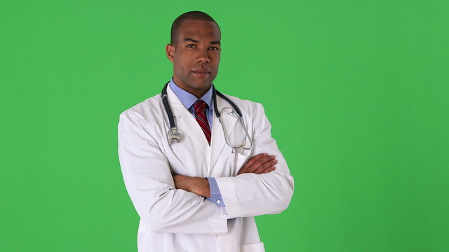 Portrait of young male doctor