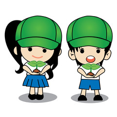 children. save. world. sprout. twin. Boy. Girl.