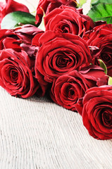 Red roses bouquet