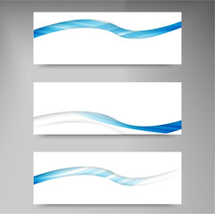 Set of modern vector banners with