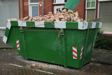 Loaded dumpster