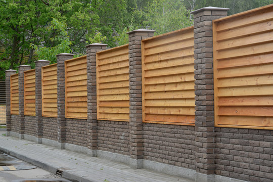 Wooden decorative fence