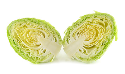 Fototapeta premium green cabbage isolated on white