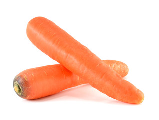 Carrot on white background