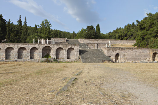 The sanctuary of Asklepius at Kos island in Greece.