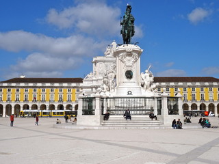 Place du commerce &agrave; Lisbonne - Portugal
