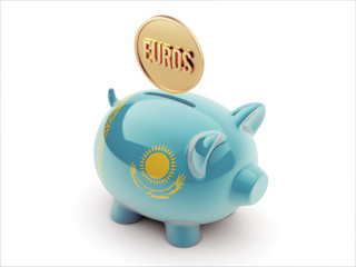 Kazakhstan Euro Concept Piggy Concept