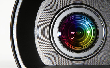 Colorful camera lens