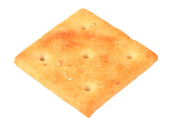 Delicious cracker isolated on white