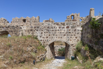 Fototapeta na wymiar Castle of Antimachia at Kos island in Greece