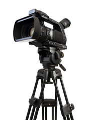 Naklejka premium Professional digital video camera