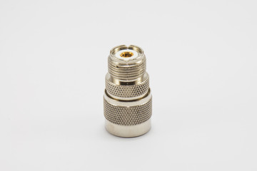 Radio  onnector on white isolate background