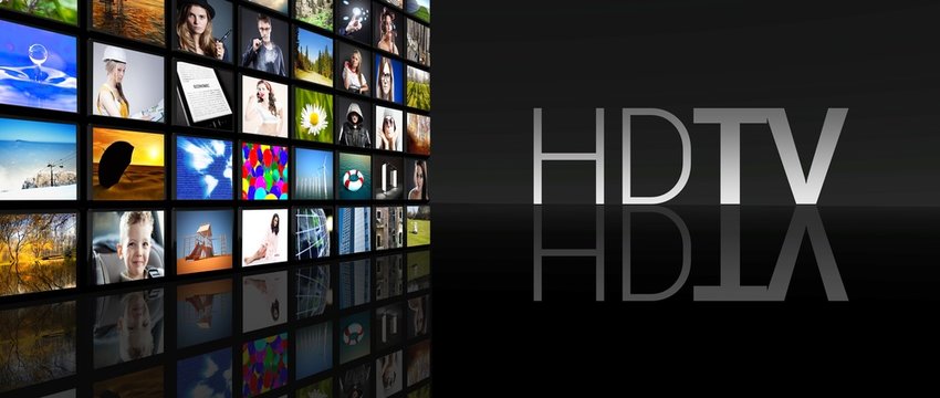 HD TV television screens black background