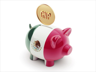 Mexico. GNP Concept. Piggy Concept