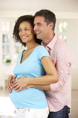 Fototapeta premium Couple expecting baby