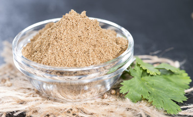 Small bowl with Cilantro Powder