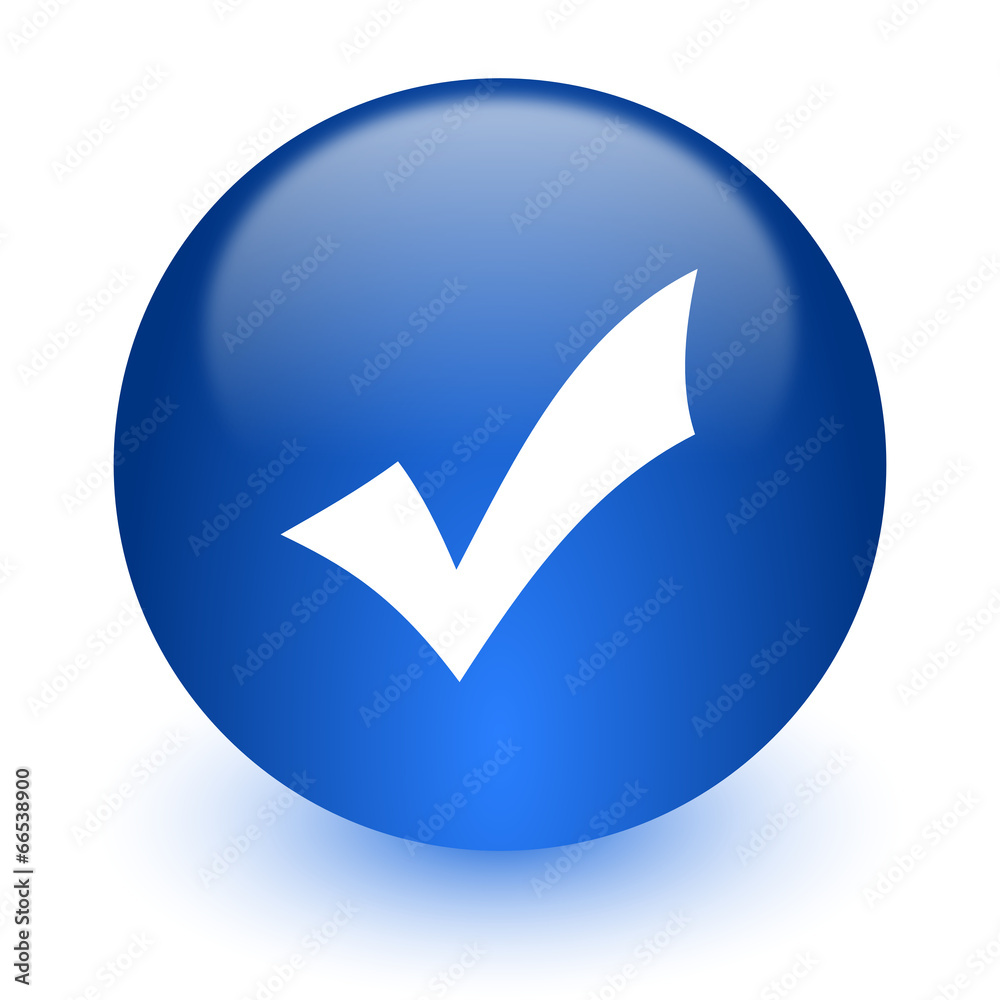 Aufkleber accept computer icon on white background