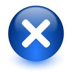 Obraz premium cancel computer icon on white background