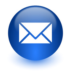 email computer icon on white background