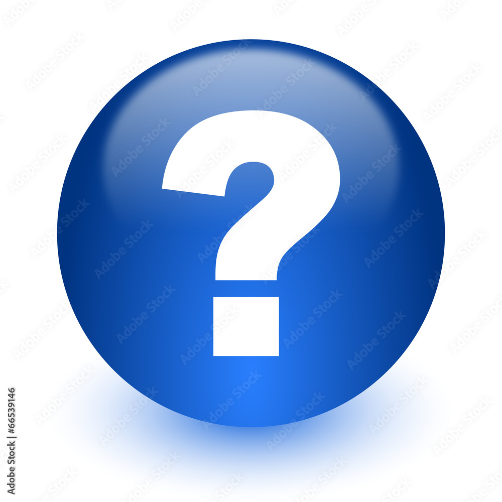 Aufkleber question mark computer icon on white background