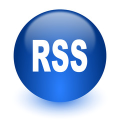 rss computer icon on white background