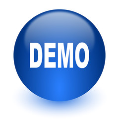 demo computer icon on white background
