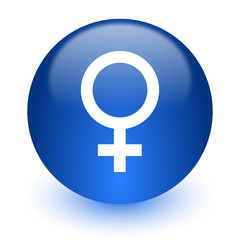 Fototapeta premium female computer icon on white background