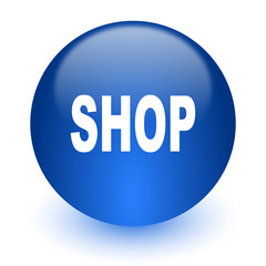 shop computer icon on white background