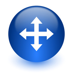 arrow computer icon on white background