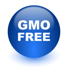 gmo free computer icon on white background