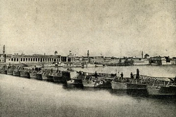 Foto op Canvas Baghdad and Tigris River ca. 1920 © Juulijs