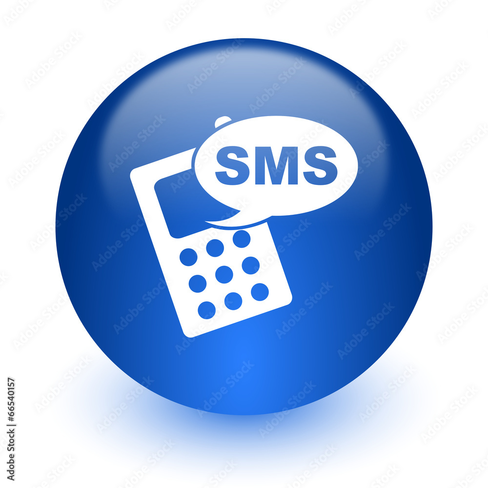 Poster sms computer icon on white background