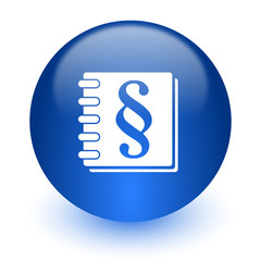 law computer icon on white background