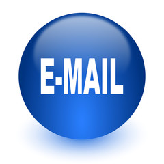 email computer icon on white background
