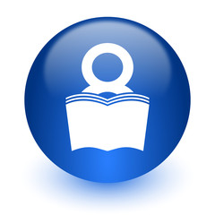 book computer icon on white background