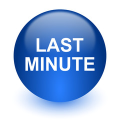 last minute computer icon on white background