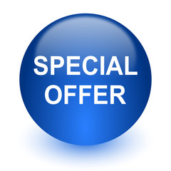special offer computer icon on white background