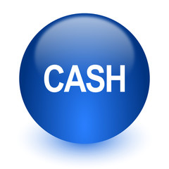 cash computer icon on white background