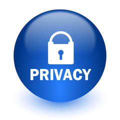 privacy computer icon on white background