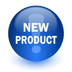 new product computer icon on white background