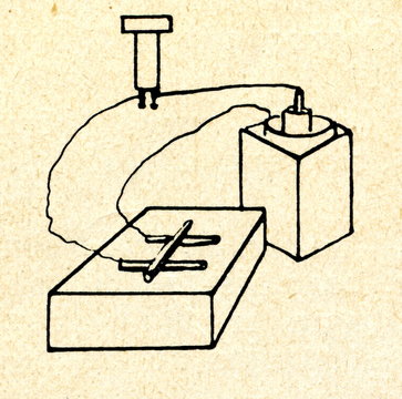 simple circuit diagram black and white clip art preview