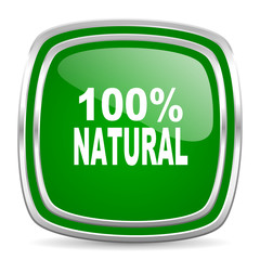 natural glossy computer icon on white background