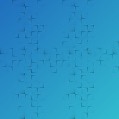 abstract blue background with squares and shadow effects