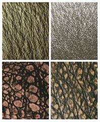 Leather reptiles pattern in natural colors