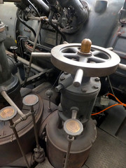 detail of an old turbo generator